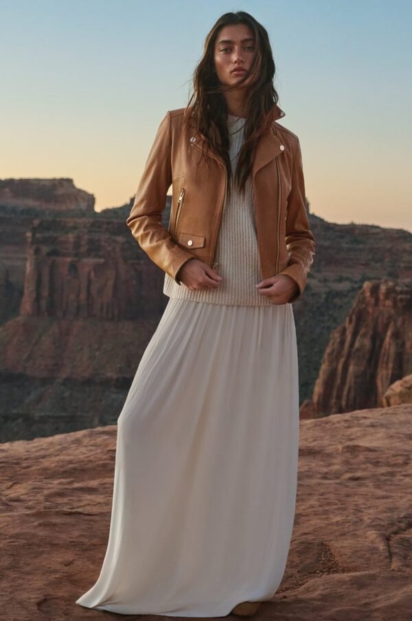 Ariel Leather Moto Jacket - Image 2