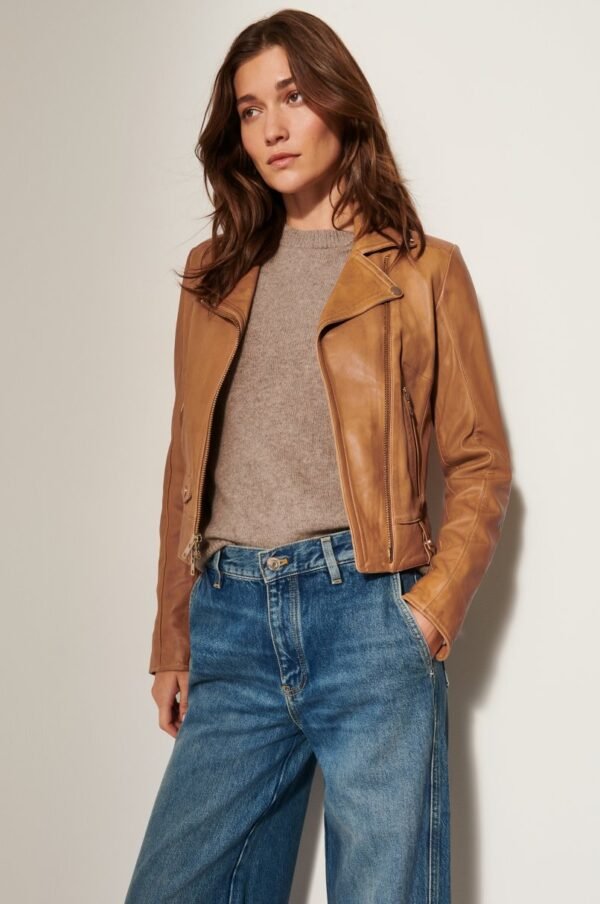 Ariel Leather Moto Jacket