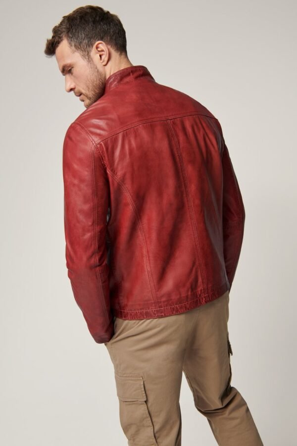 Leather Moto Jacket - Image 4
