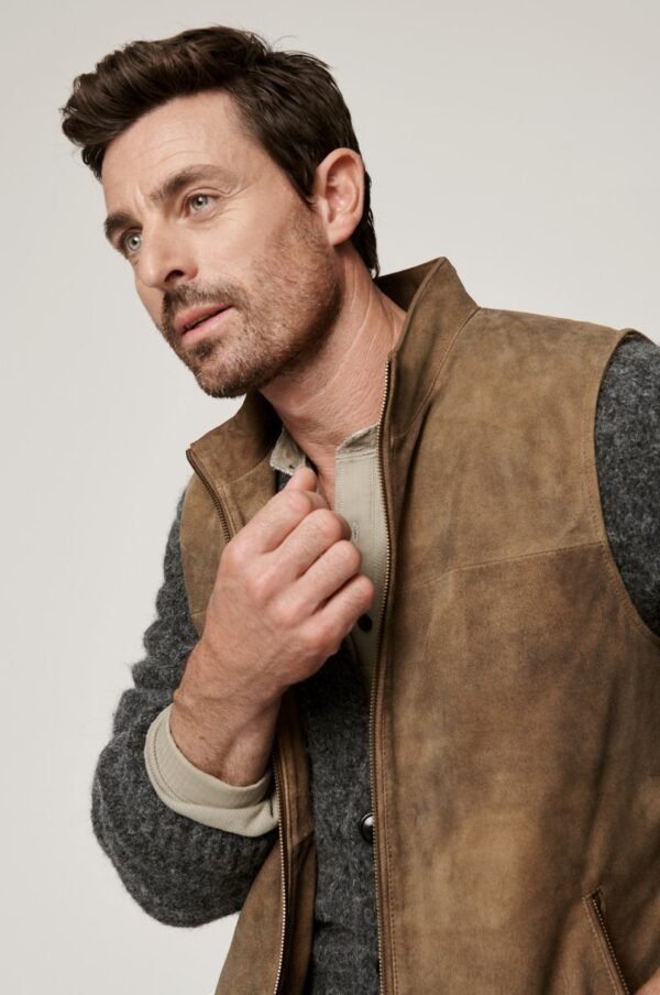 Suede Leather Vest - Image 3