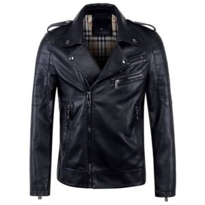 Vintage Asymmetric Lightweight Leather